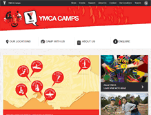 Tablet Screenshot of camps.ymca.org.au